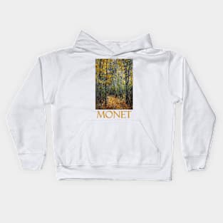 Wood Lane by Claude Monet Kids Hoodie